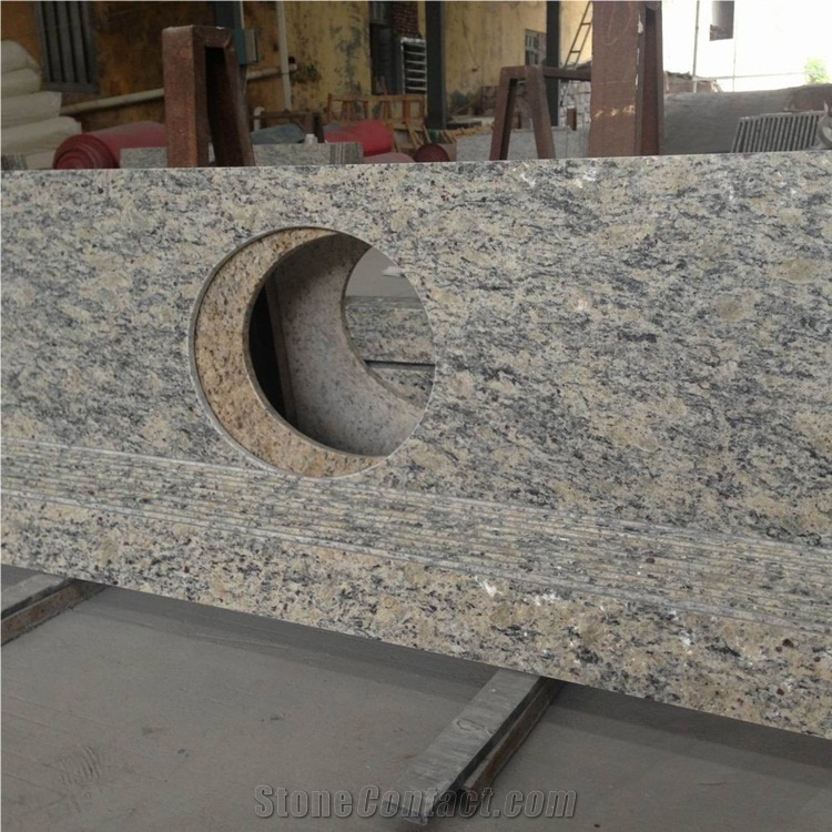 Santa Cecilia Light Granite Kitchen Counter Tops