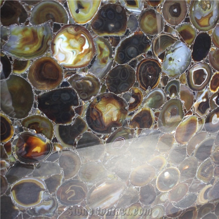 Slab 20mm Thickness Coffee Agate Stone Slab