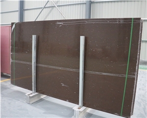 Sparkle Chocolate Brown Quartz Slabs