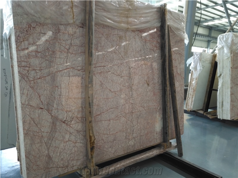 Spider Pink Marble Slab