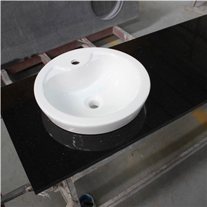 Star Black Galaxy Granite Vanity Top