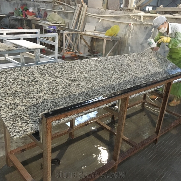 Tiger Skin White Granite Kitchen Countertops