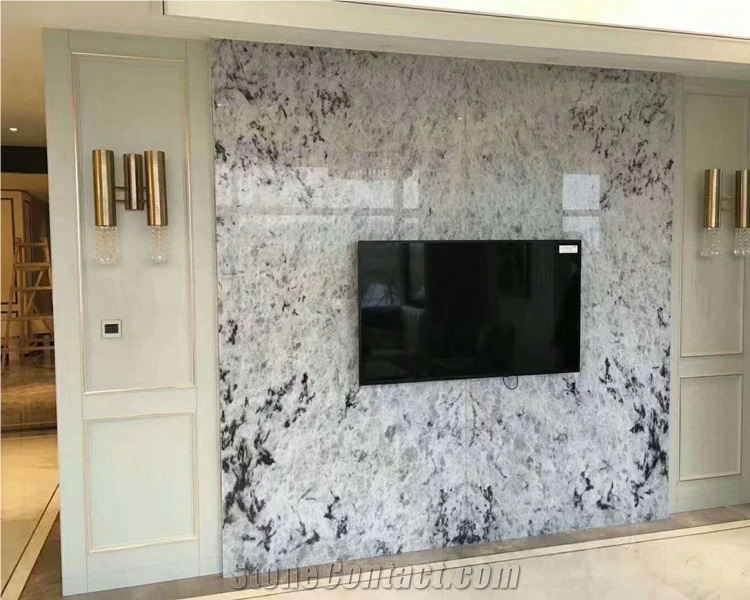 Transparent Natural Stone Blue Ice Onyx Slab