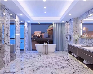 Transparent Natural Stone Blue Ice Onyx Slab