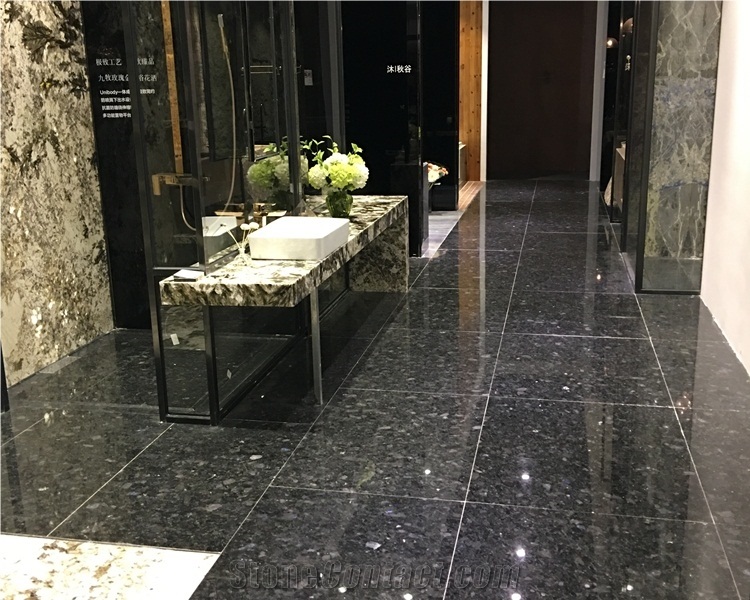 Volga Blue Granite 18x18 Inch Floor Tiles