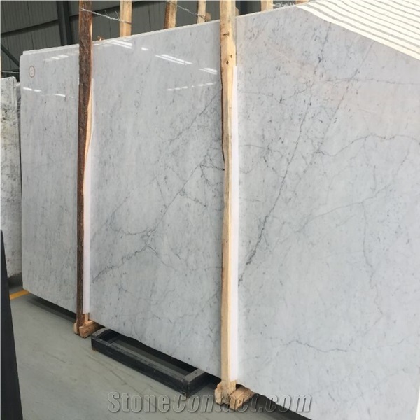 White Bianco Gioia Marble Slab