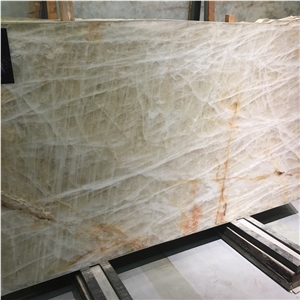 White Cristallo Quartzite Slabs