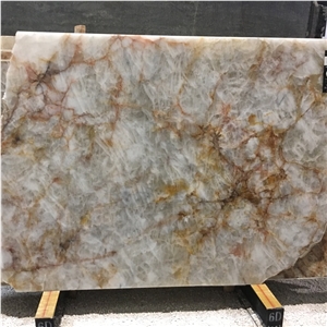 White Cristallo Quartzite Slabs