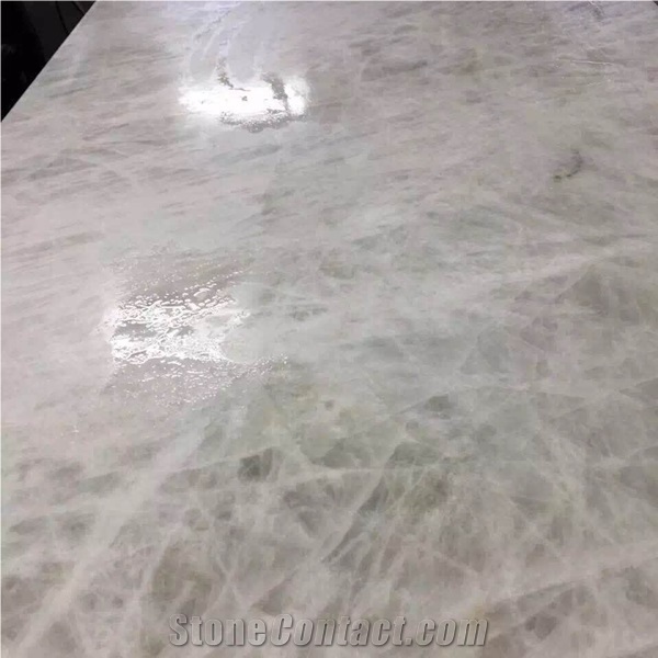 White Crystal Quartzite Slab