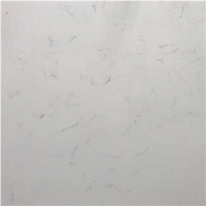 White Grey Veins Artificial Quartz Slabs