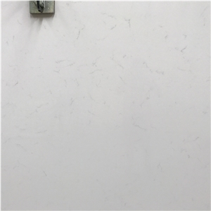 White Grey Veins Artificial Quartz Slabs