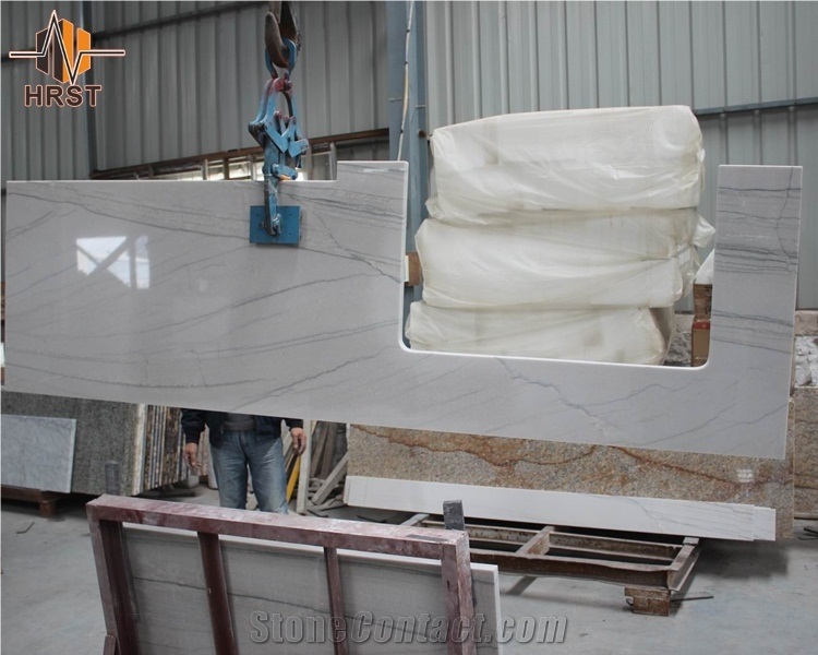 White Macaubas Quartzite Countertop