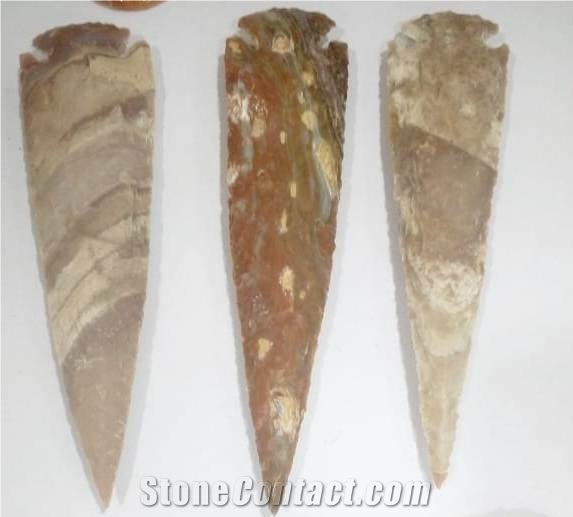Indian Fancy Arrowheads Agate Hand-Made