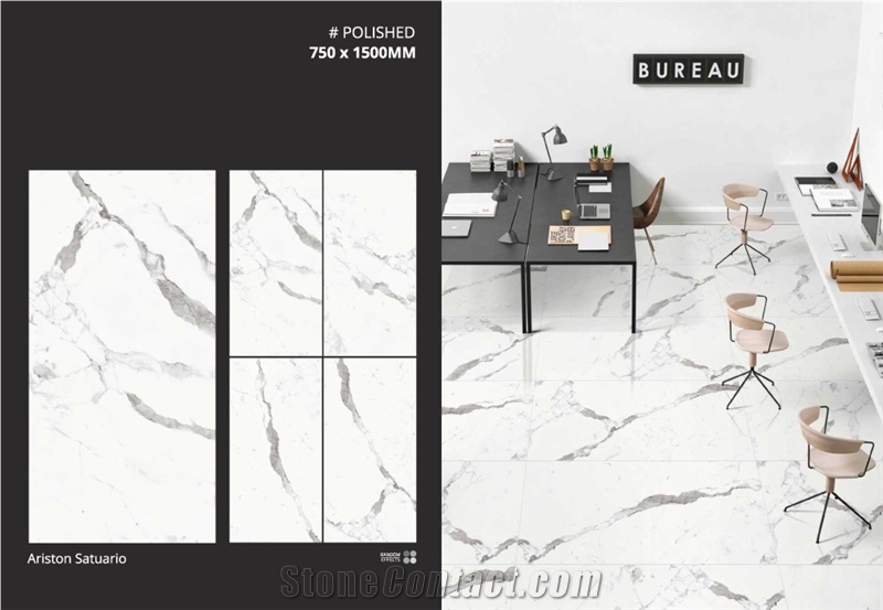 Marble White Glazed Porcelain