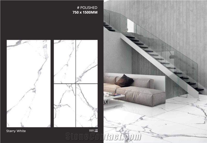Marble White Glazed Porcelain