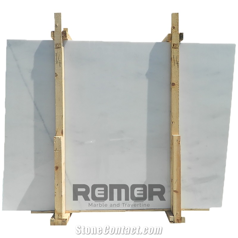 Kemalpasa White Marble Slabs 2-3cm