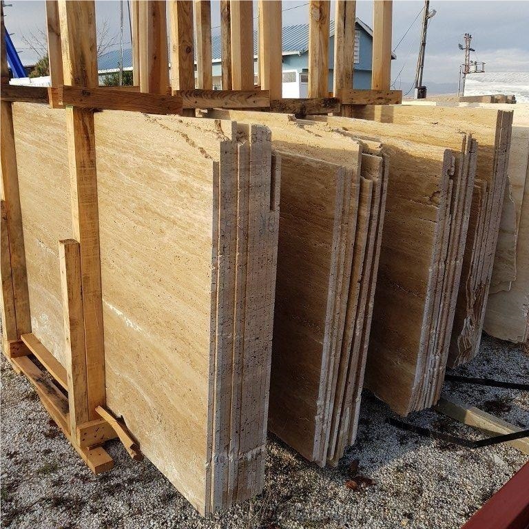 Noce Veincut Travertine Slabs and Tiles