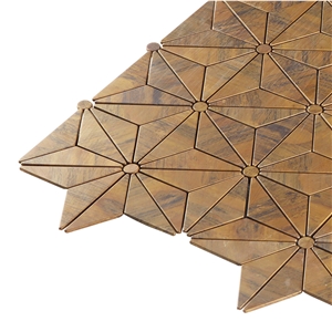 Bronze Copper Color Metal Mosaic Tiles