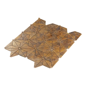 Bronze Copper Color Metal Mosaic Tiles