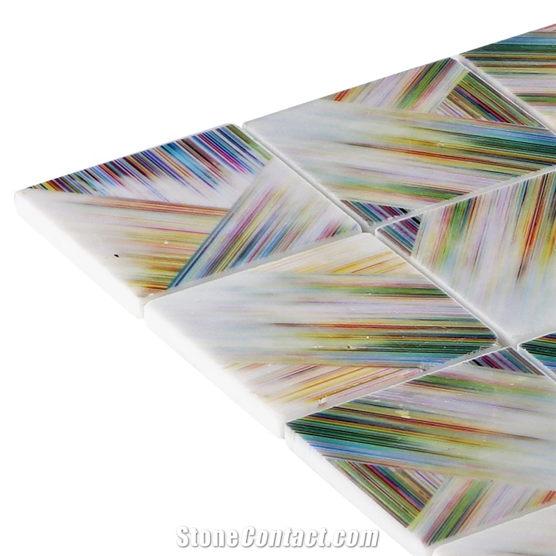 Inkjet Picture Pattern Marble Mosaic Tile