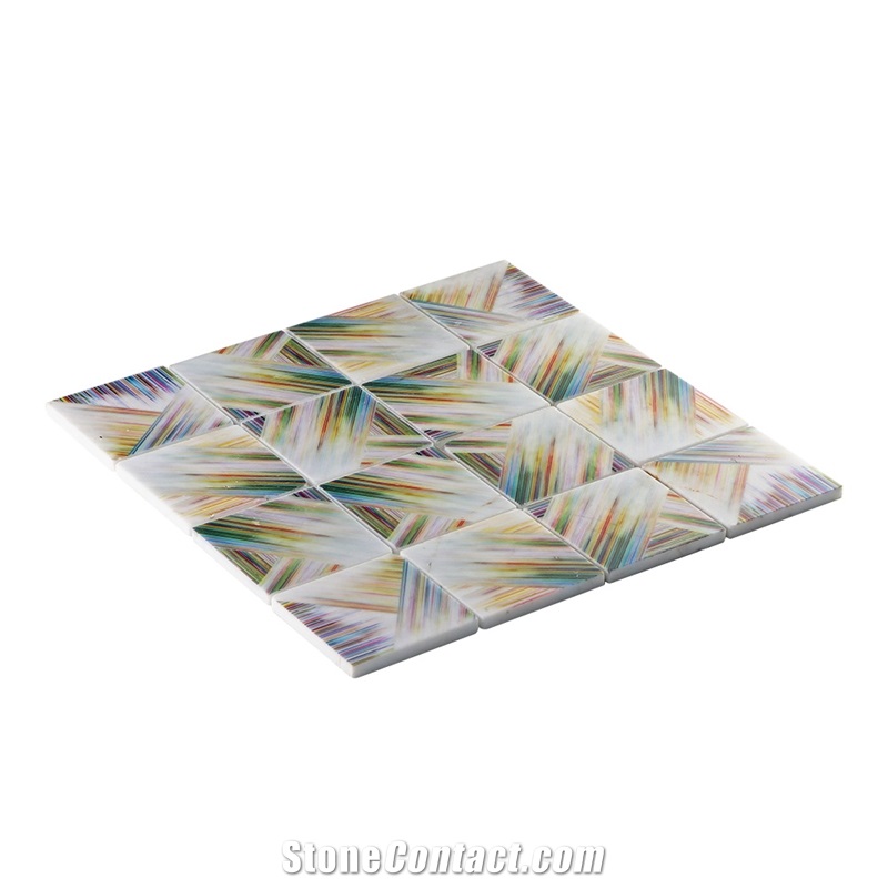 Inkjet Picture Pattern Marble Mosaic Tile