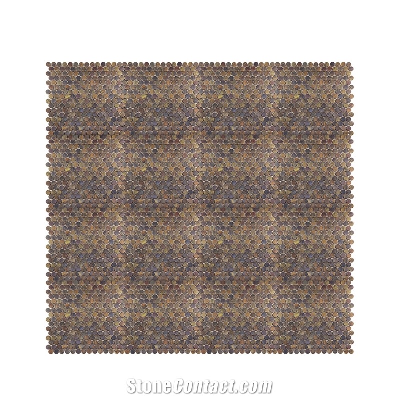 Metal Mosaic Kitchen Backsplash Tile