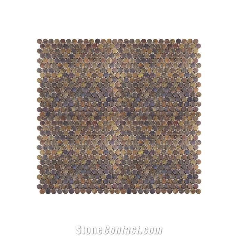 Metal Mosaic Kitchen Backsplash Tile
