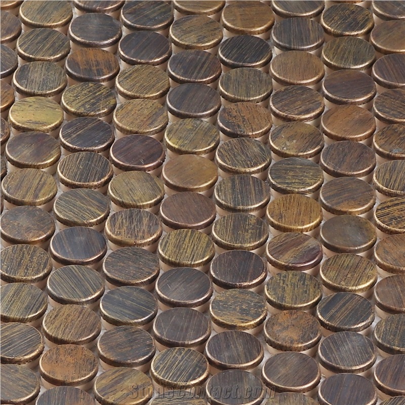 Metal Mosaic Kitchen Backsplash Tile