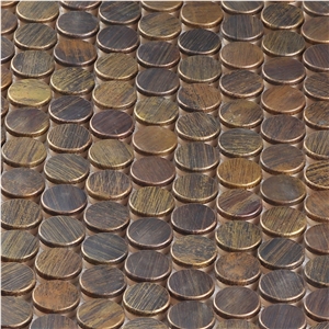 Metal Mosaic Kitchen Backsplash Tile