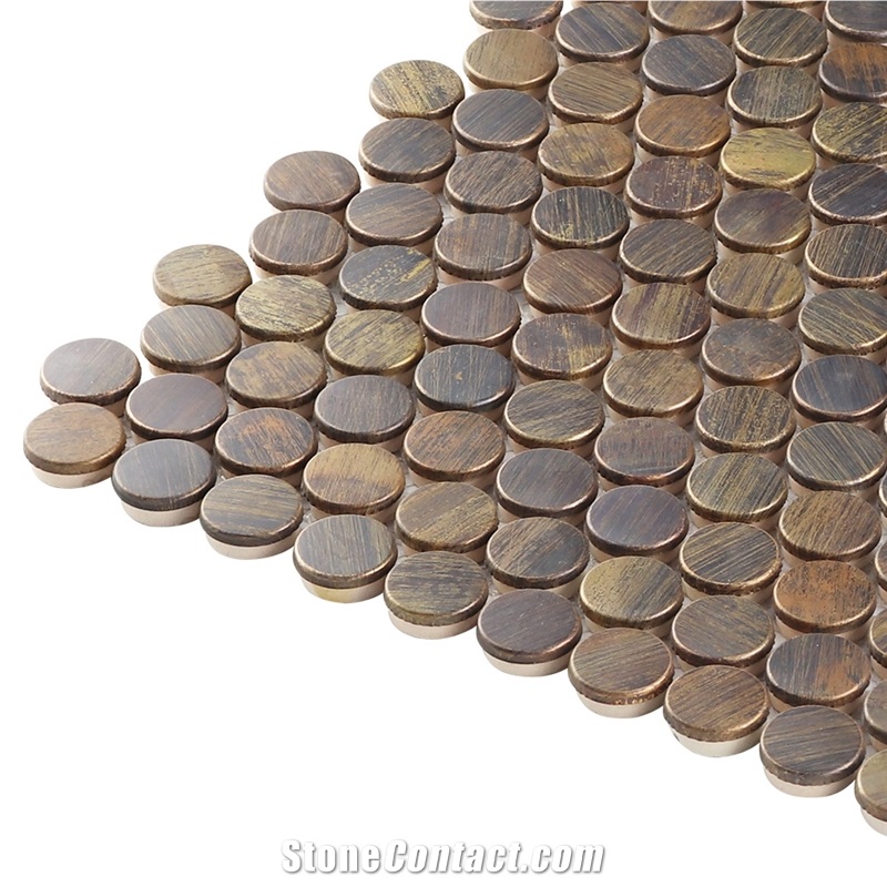 Metal Mosaic Kitchen Backsplash Tile