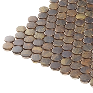 Metal Mosaic Kitchen Backsplash Tile