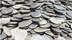 Black Stepping Stone for Garden Decoration