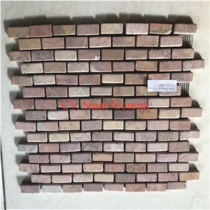 Grey Brickbond Mosaic Stone