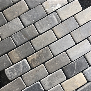 Grey Brickbond Mosaic Stone