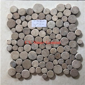 Yellow Natural Pebble Mosaic Stone