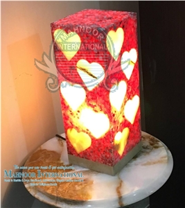 Lamps, Onyx Medium Green Stone Home Decor Products