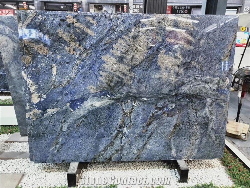 Azul Bahia Granite Feature Wall Slabs