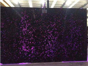 Backlit Effect Luxury Meteorus Night Rose Granite