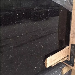 Black Galaxy Granite Tile for Countertop