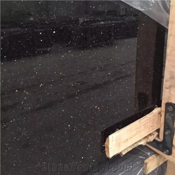 Black Galaxy Granite Tile for Countertop