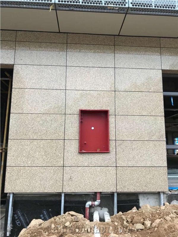 Cheap Chrysanthemum Yellow Granite Paving Tiles