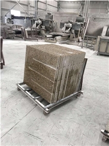 Cheap Chrysanthemum Yellow Granite Paving Tiles
