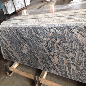 China Polished Juparana Granite Flooring Slabs