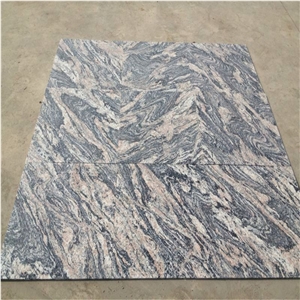 China Red Color Grey Juparana Granite Tiles
