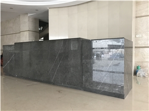 Commercial Hotel Butterfly Grey Marble Bar Tops