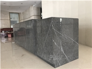 Commercial Hotel Butterfly Grey Marble Bar Tops