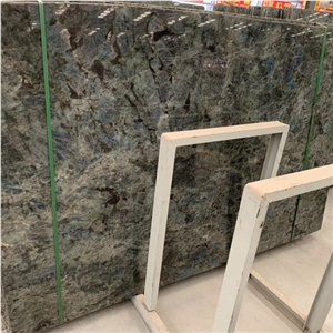 Elegant Blue Granite Labradorite Polished Slabs