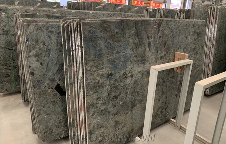 Elegant Blue Granite Labradorite Polished Slabs