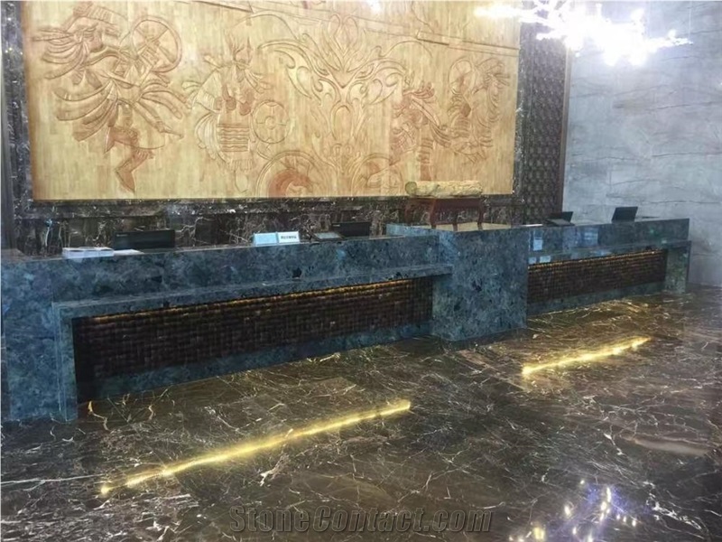 Elegant Blue Granite Labradorite Polished Slabs