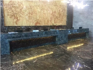Elegant Blue Granite Labradorite Polished Slabs